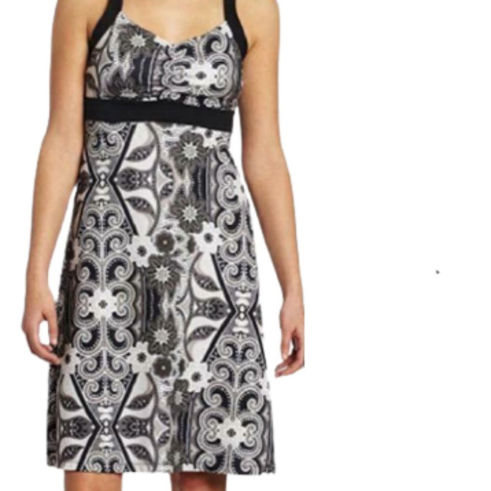 PrAna Amaya Paisley Sundress - Black/Tan - XS